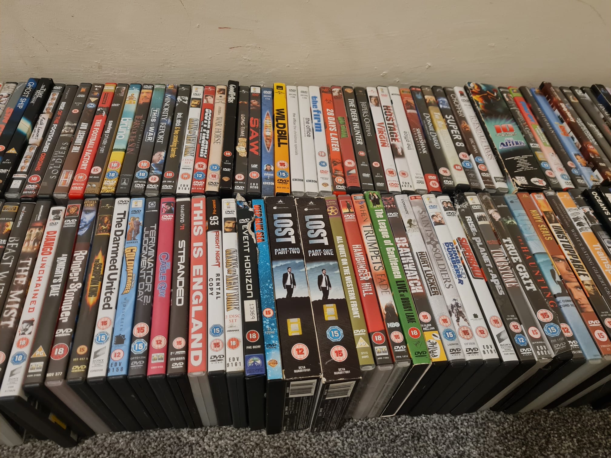 110+ DVDs